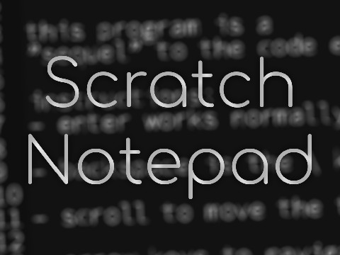 Scratch Notepad