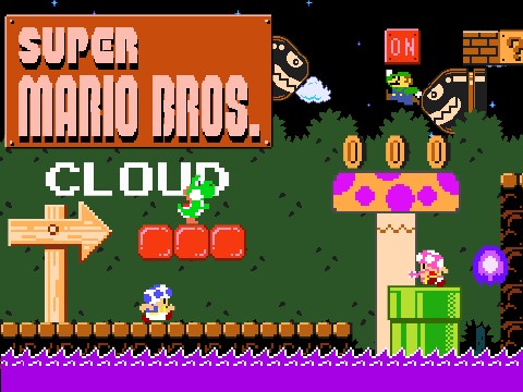 Super Mario Bros. Multiplayer Cloud Game! v1.1