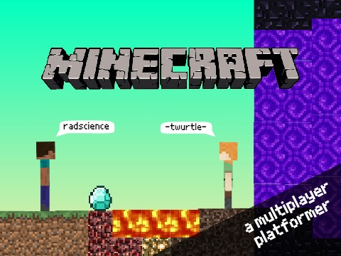 minecraft a multiplayer scrolling platformer