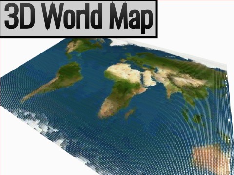 3D World Map || #games #art #music