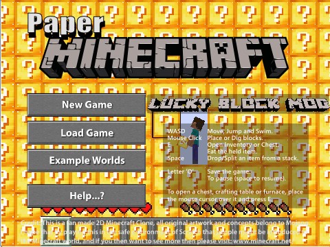 REMAKE Lucky Block Mod Paper Minecraft (English version) #game