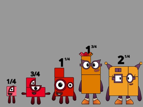 Numberblocks Band Quarters (Version 2 + For MrBond,Band Version)