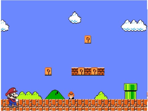 Jumping over obstacles with Mario