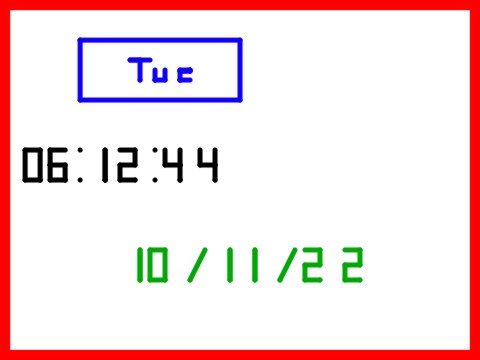 100% Pen Digital Clock