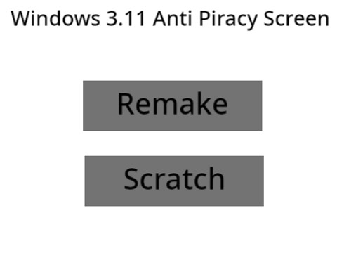 Scratch Anti Piracy Screen (Unknown Style...)