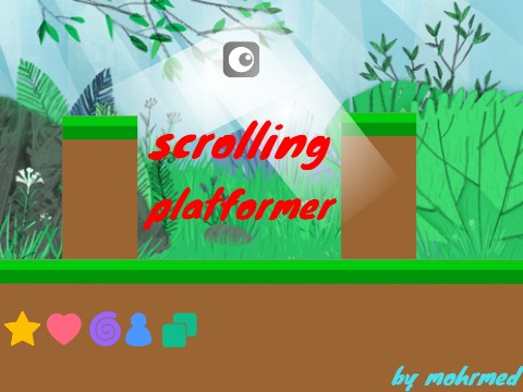 simple scrolling platformer for earth hour