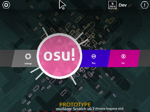 osu!lazer Scratch (Prototype.)