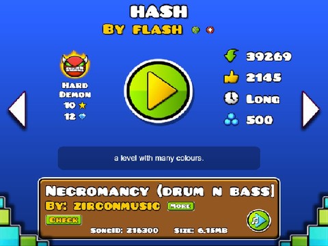 Geometry Dash HASH