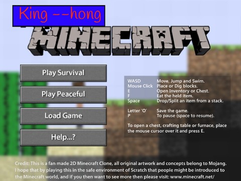 3D Mine-Craft in scratch