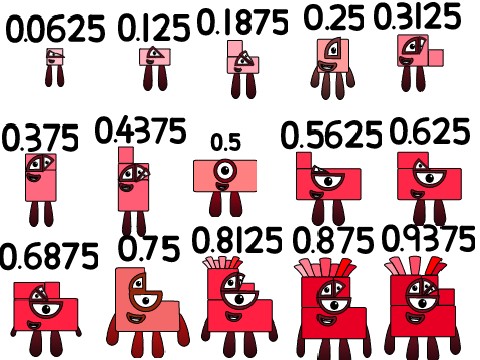 Numberblocks band sixteenths (1)