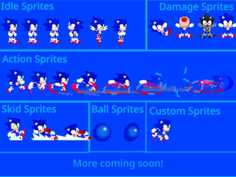 Modern Sonic Vector Sprites