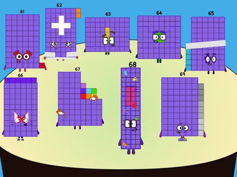 Numberblocks band sixties