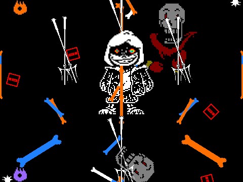 UnderTale Warped Development Sans Fight Phase1~2 - TurboWarp