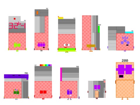 Numberblocks Band Retro 191-200 (Each Sound)