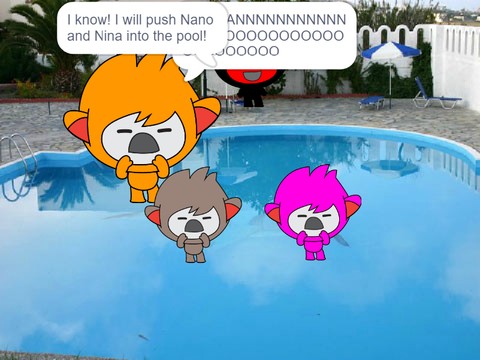 Evil Nano gets grounded for pushing nano&nina into the pool remix