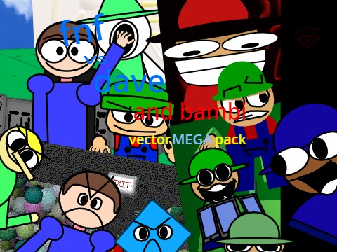 fnf mod vs dave and bambi vector MEGA pack