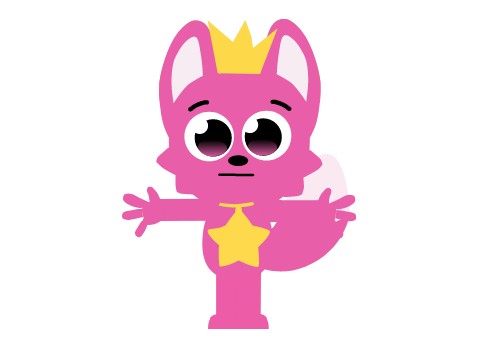 styleized pinkfong vector