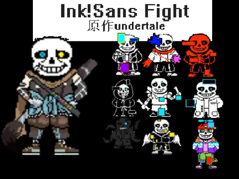 Undertale Ink Sans Full Fight (Version 0.39) 