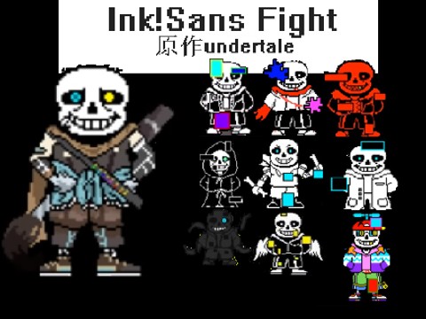 ink!sans battle 0.39 DEMO インクサンズ戦 #games - TurboWarp