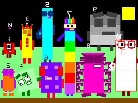 Numberblocks Band Retro 0-10 reversed