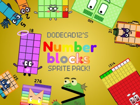 Numberblocks Sprite Pack: DodecaD12's Big G5 Aury-Styled NB Sprite Pack!