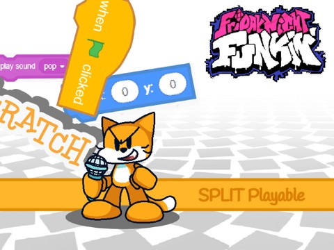 [FNF] VS scratch cat(SPLIT)Playable