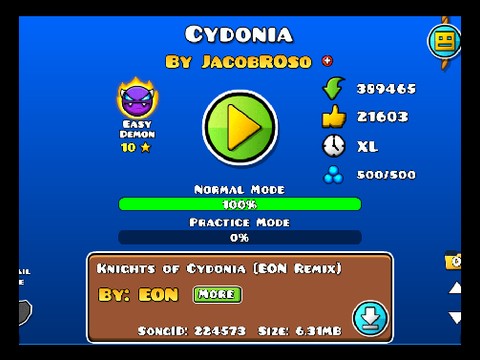 Geometry Dash Cydonia