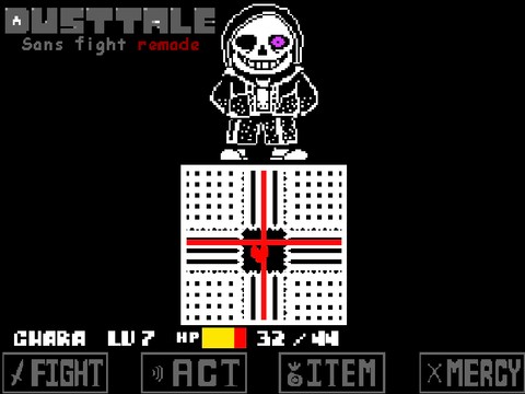 Dusttale Sans fight remade v3.5 (final)