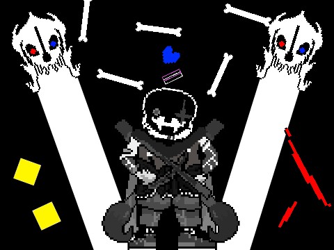 ZEROINK!SANS FIGHT phase1~5[undertale fun game]