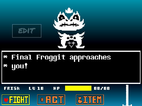 Final Froggit - genocide mini-boss.