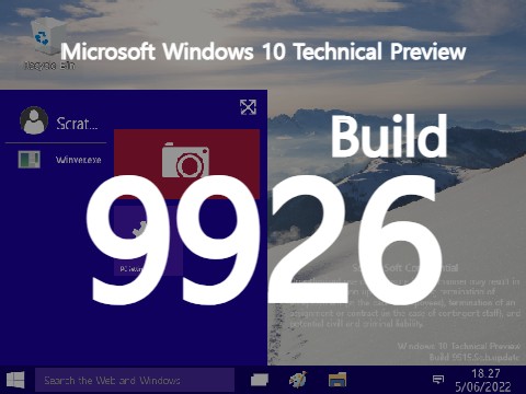 Windows 10 Technical Preview Build 9926