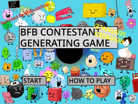 Battle for BFDI Contestant Generating Game