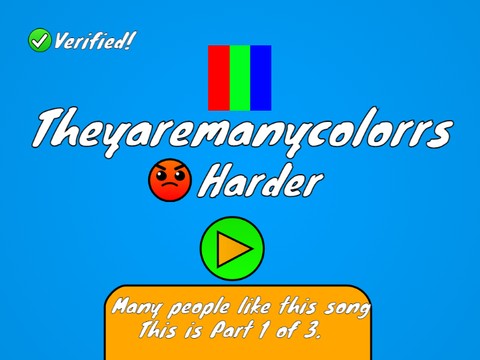 Geometry Dash: Theyaremanycolors by Classroom_GD