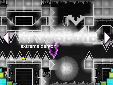 Geometry Dash Grayscale