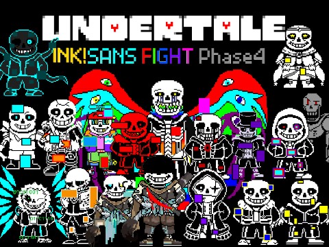 UNDERTALE(Original game) ink!sans fight(インクサンズ戦