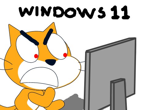 Scratch Cat UPGRADES To WINDOWS 11