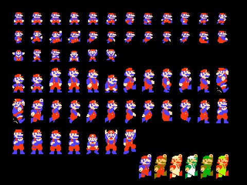 SMB1 Beta Mario Sprite Batch