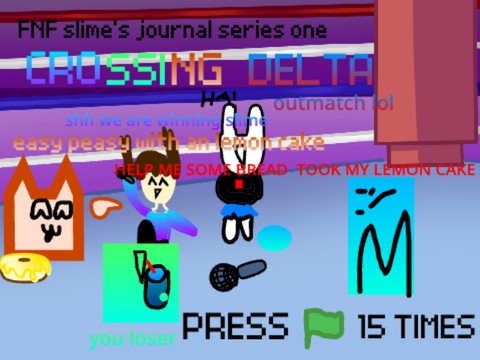 FNF Crossing delta playble (FNF Dodvoravanje)