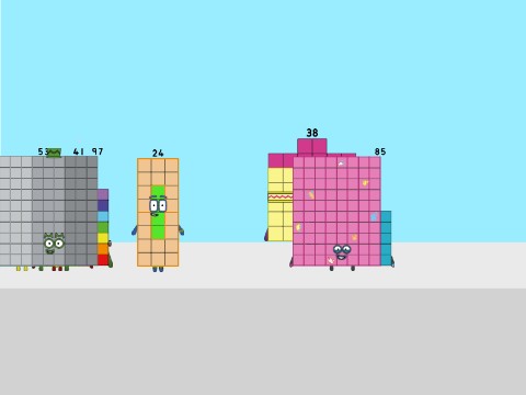Numberblocks Jump Over The Lava Game but super