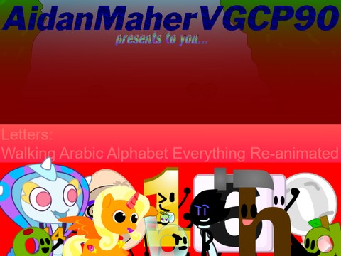 Walking Arabic Alphabet Everything Re-animated