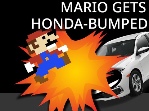 Mario Gets Honda-Bumped