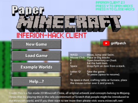 INFERION PAPER MINECRAFT CLIENT 2.2 REVIVAL
