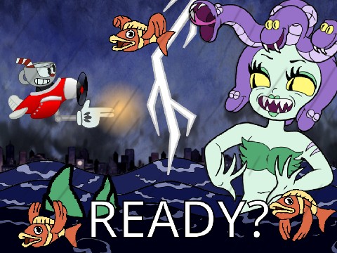 Cuphead Cala Maria Boss Fight