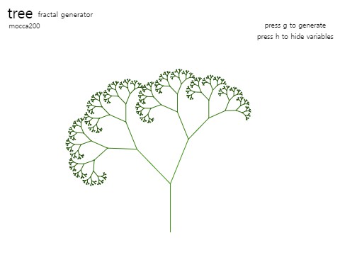 Tree Fractal Generator