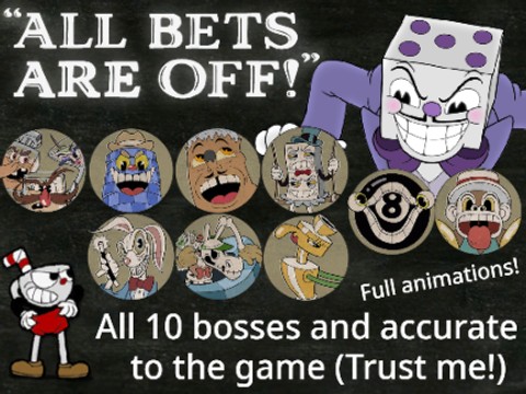 (ALL 10 BOSSES) Cuphead King Dice Full Boss Fight Severe Difficulty