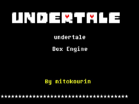 undertale BOX Engine
