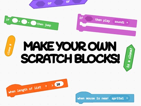 make your own scratch blocks! 100% pen