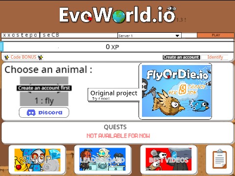 EvoWorld.io, Survive in a world full of various creatures