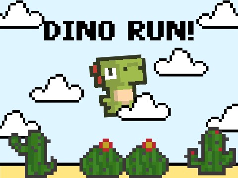 Pixilart - run dino run by indopro74