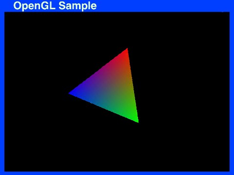 OpenGL Sample Triangle (C++)